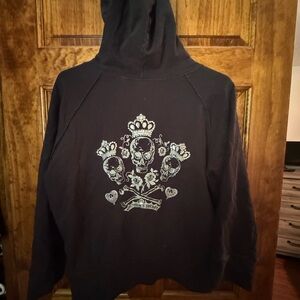 Victoria's Secret Black Hoodie with Skull Design
